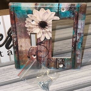 Rusitc Toggle Combo Light Switch Cover